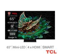 TCL 65Q9BK 65 Inch Mini LED 144Hz TV - LIMITED OFFER [EEK: F]