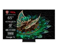 TCL 65Q9BK 65 inch QD-Mini LED 4K Ultra HD HDR Premium 2400 Smart TV | AiPQ Pro Processor - Quad Core | 3840 x 2160 | Black