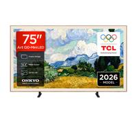 TCL 75A400PRO-UK 75 Inch NXTVISION QD-Mini LED Art TV, Google TV, Matte Screen, Frame Design, Dolby Vision IQ & Atmos, 2.0 Onkyo, 144Hz, AirPlay 2 (2026 New Model)