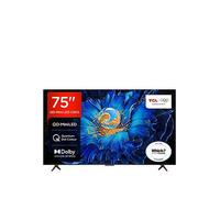 Tcl 75C6Ks-Uk, 75-Inch C6Ks Premium Qd-Mini Led 60Hz Smart Google Tv Black