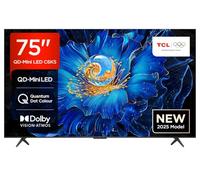 TCL 75C6KS-UK QD-Mini LED TV, 4K HDR Premium, Powered by Google TV (Dolby Vision & Atmos, Onkyo 2.1 Sound System, Hands-Free Voice Control, Apple AirPlay 2 & Alexa，2025 New Model)