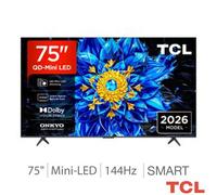 Tcl 75P8L-Uk 75 Inch Qled Mini Led 4K Ultra Hd Smart Tv With Dolby Vision, Dolby Atmos, 144Hz Gaming & Google Tv
