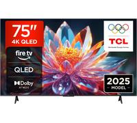TCL 75T6C-UK 75 Inch QLED 4K HDR TV, Fire TV (Smart TV with Dolby Vision & Atmo