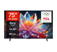TCL 75T6C-UK 75 Inch QLED 4K HDR TV, Fire TV (Smart TV with Dolby Vision & Atmos, HDR10+, Press & Ask Alexa, 2025 Model)