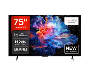 TCL 75V6C UK 75 4K Ultra HD HDR Smart Direct LED TV Dolby Vision Dolby