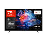 TCL 75V6C-UK 75" 4K Ultra HD, HDR TV, Smart TV Powered by Google TV (Dolby Audio, Voice Control, compatible with Google assistant, Chromecast built-i