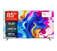 TCL 85C645K 85-inch QLED Television, 4K Ultra HD, 4K Google TV Smart TV (Game master, Dolby Atmos, Freeview Play, Motion clarity, Hands-Free Voice Control, compatible with Google assistant & Alexa)
