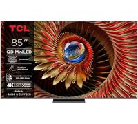 TCL 85C8K QD-Mini LED 4K Smart TV, 5000 nits HDR Premium, 144Hz, ZeroBorder, Bang & Olufsen, Google TV, Dolby Vision IQ and Atmos, Panel WHVA, Game Master
