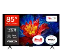TCL 85P8K QLED 4K HDR PRO Smart GOOGLE TV-85P8K-UK(144Hz Native Refresh Ratae, ONKYO 2.1 SOUND SYSTEM, TSR AiPQ Processor)
