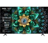 TCL 85Q6C-UK 85" Mini LED Smart TV, 4K Ultra HD, Black, F Rated D