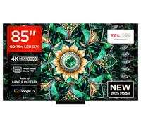 TCL 85Q7C-UK QD-Mini LED TV, 4K HDR Premium 2600, Smart TV Powered by Google TV (Dolby Vision IQ & Atmos, HVA Panel, Audio by Bang & Olufsen, 144Hz Motion Clarity Pro)