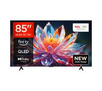 TCL 85T6C-UK 85” QLED 4K HDR TV, Fire TV (Smart TV with Dolby Vision & Atmos, HDR10+, Press & Ask Alexa, 2025 New Model)