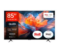 TCL 85T8C 85” QLED 4K Ultra HD, HDR PRO TV, Smart TV Powered by Google TV (Dolby Vision & Atmos, 144Hz Motion Clarity Pro, Voice Control, compatible with Google Assistant, Google Cast)