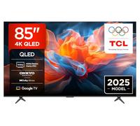 TCL 85T8C-UK 85" 4K 144Hz Gaming QLED Onkyo 2.1 Dolby Atmos Google TV with Dolby Vision & HDR 10+ BBC iPlayer (2025 New Model)