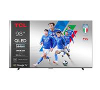 TCL 98P8K-UK 98 4K QLED Smart Google TV 144Hz Dolby Vision IQ ONKYO 2.1 Sound