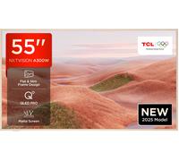 TCL A300W 55" 4K Ultra HD QLED Smart Google TV - 55A300W-UK, Black