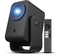 T 1 Smart Projector 4K Support, Google TV & Netflix Officially Licensed, WiFi and Bluetooth, Auto Focus Keystone, Native 1080p, Dolby Audio, 285° Portable Mini Projector for Home Theater