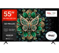 TCL C6K 55" 4K Ultra HD QLED Smart Google TV [2026] - 55C6K-UK, Black