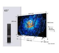 TCL C6KS 65C6KS-UK TV 165.1 cm (65") 4K Ultra HD Smart TV Wi-Fi Metallic