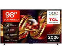 TCL C8L 98" SQD-Mini LED 4K HDR Smart Google TV - 98C8L-UK, Black
