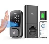 T 1 Pro Palm Vein Smart Lock, Wi-Fi Keyless Entry Door Lock, App Remote Control, Upgraded Security Electronic Deadbolt Lock for Front Door, Rechargable Battery, Auto Lock, Easy Installation, Black