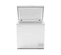 TCL Freezer 140L with Storage Basket, Counter-Balanced Lid, Adjustable Temperature Controller, Wheels, Front Water Disposal, Suitable for Various Spaces [Energy Class E] CF182EWE0
