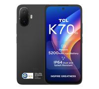 TCL K70 5G Android Smartphone, 6.8 Inch HD+ 120Hz Display, 4GB RAM + 128GB ROM, 5200mAh(typ.) Battery, Includes TPU Case, Midnight Black
