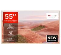 TCL NXTVISION 55A300W-UK QLED PRO 4K Ultra HD TV, 4K HDR PRO, Matte Screen, Smart TV Powered by Google TV (Dolby Vision IQ & Atmos, 144Hz Motion Clarity Pro, compatible with Google Assistant)