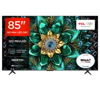TCL 85Q6C-UK QD-Mini LED TV, 4K HDR Premium 1000nits, Smart TV Powered by Google TV (Dolby Vision IQ & Atmos, Matte HVA Panel, Onkyo 2.1 Sound System, 144Hz Motion Clarity Pro, 2025 New Model)
