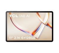 TCL TAB A1 Android Tablet, 11" 2.1K 90Hz Display, MediaTek Helio G100, 6GB RAM + 128GB ROM, 8000mAh Battery, Metallic Unibody, Tablet Only