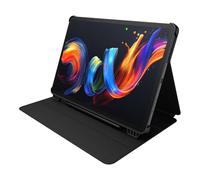 TCL Tablet Case for NXTPAPER 11 Plus - Slim PU Leather Flip Cover with 3 Adjustable Angles, Magnetic Stylus Holder & Auto Sleep/Wake Function - Black