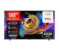 TCL TV 98Q7D PRO 98" SQD-Mini LED, 4K HDR 2000 nits, 1152 attenuation zones, Google TV, Dolby Vision IQ and Atmos, 2.1 Onkyo,144Hz, Apple AirPlay 2 and Alexa