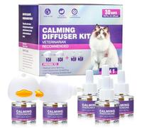 Tcllka Cat Calming Pheromone Diffuser Effectively Relieve Anxiety Stress Cat Calming Diffuser Comfort for Cats Refill Reduce Fighting Spraying and Scratching Calm Relaxing 48ml/Bottle Fits All Cats