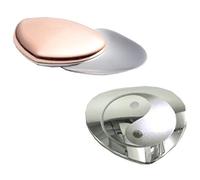 TCM Power Magnetic Heart Made of Stainless Steel + Copper, Polished, inscribable, Anti allergen - Yin Yang Body Magnetic - Energetix 4you 177Cu / 1114