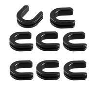 TCMI Harley Luggage Rack Side Plate mounting Bracket Grommet Fits for Harley Touring Sissy Bar Backrest 1987-2024, Part for 52682-09, (Black#8)