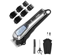 TCMKY Hair Clippers for Men Cordless&Corded Barber Clippers for Hair Cutting & Grooming Professional Hair Trimmer for Men Rechargeable Hair Trimmer Kit for Household (Silvery)