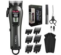 TCMKY Hair Clippers for Men Professional Hair Trimmer for Men Cordless&Corded Barber Clippers for Hair Cutting & Grooming.Rechargeable Hair Trimmer Kit for Household(Silvery)