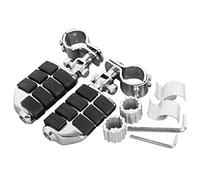 TCMT Highway Foot Pegs 25mm 30mm 35mm Adjustable Footrests Fits Harley Sportster Honda Shadow 600 VT600 GoldWing GL1800 2001-2011 VT750 Shadow VT1100 VTX1300 VF750