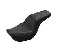 TCMT Rider Driver & Passenger Seat Fit For Harley Dyna Street Bob Wide Glide 2006-2017 Fat Bob 2008-2017 Switchback 2012-2016, Style I-Black Stitching