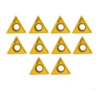 TCMT16T304-HMP Inserts, TCMT32.51-HMP Cutting Inserts 10pcs, Indexable for CNC Turning Inserts Carbide for Steel, Stainless Steel, Cast Iron, P/M/K Types