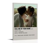 TCNDFZ Call Me by Your Name Art Painting Decoration Classic Canvas Wall Art Prints Poster Decoration Picture Living RoomWall Decor 24x36inch(60x90cm) Frame-style