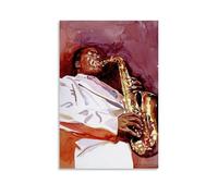 TCNDFZ Charlie Parker Art Painting Decoration Classic Canvas Wall Art Prints Poster Decoration Picture Living RoomWall Decor 08x12inch(20x30cm) Unframe-style