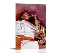 TCNDFZ Charlie Parker Art Painting Decoration Classic Canvas Wall Art Prints Poster Decoration Picture Living RoomWall Decor 08x12inch(20x30cm) Frame-style