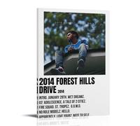 TCNDFZ J. Cole 2014 Forest Hills DriveArt Painting Decoration Classic Canvas Wall Art Prints Poster Decoration Picture Living RoomWall DecorFrame-style08x12inch(20x30cm)