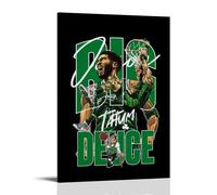 TCNDFZ Jayson TatumArt Painting Decoration Classic Canvas Wall Art Prints Poster Decoration Picture Living RoomWall DecorFrame-style12x18inch(30x45cm)