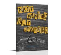 TCNDFZ Loyle Carner Not Waving, But DrowningArt Painting Decoration Classic Canvas Wall Art Prints Poster Decoration Picture Living RoomWall DecorFrame-style24x36inch(60x90cm)
