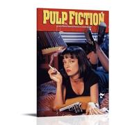 TCNDFZ Pulp FictionArt Painting Decoration Classic Canvas Wall Art Prints Poster Decoration Picture Living RoomWall DecorFrame-style20x30inch(50x75cm)