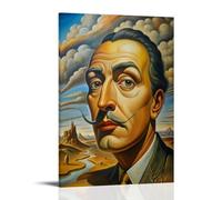 TCNDFZ Salvador Dalí Art Painting Decoration Classic Canvas Wall Art Prints Poster Decoration Picture Living RoomWall Decor 12x18inch(30x45cm) Frame-style