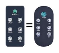 TCNOUMT Fan Remote Control Suitible for DXIONCF Dimplex Xpelair Fan, 7 Buttons model Ion Fresh, Black (please make sure your original remote control is the same as the main image we listed)