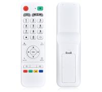 TCNOUMT Replace Remote Control fit for LOOL Loolbox IPTV Box GREAT BEE IPTV and MODEL 5 OR 6 Arabic Box Accessories, White